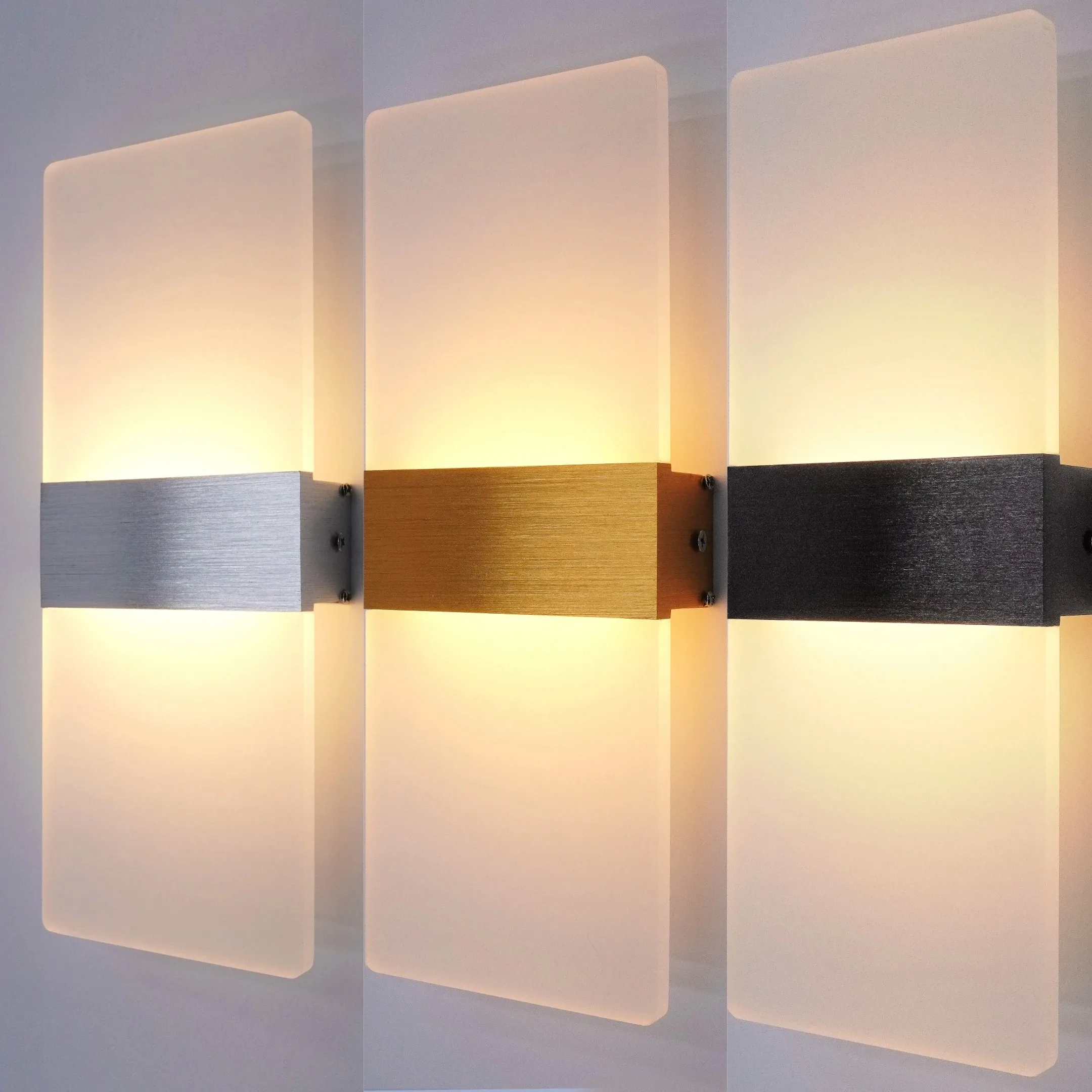 Modern minimalist wall lamp, indoor LED wall light, aluminum acrylic hardwire, bedroom living room corridor staircase Sconces
Modern minimalist wall lamp, indoor LED wall light, aluminum acrylic hardwire, bedroom living room corridor staircase Sconces 