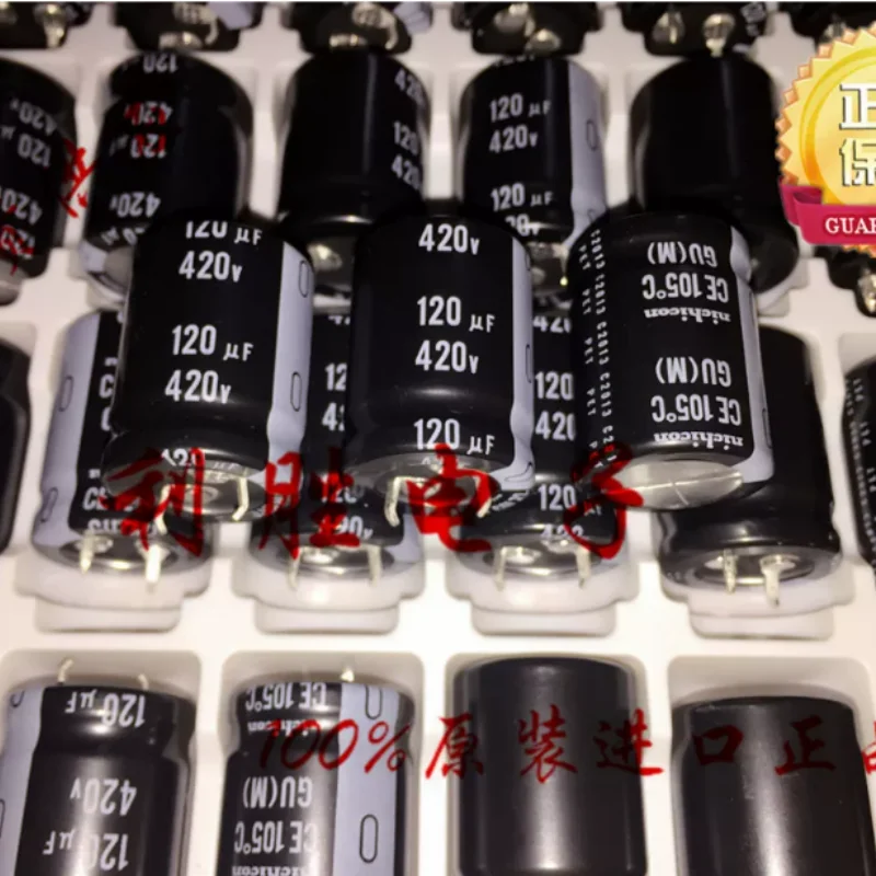 10PCS-100PCS Japanese Nichicon capacitor 420V120UF 22 * 30 GU replaces 400V120UF 105 degrees
10PCS-100PCS Japanese Nichicon capacitor 420V120UF 22 * 30 GU replaces 400V120UF 105 degrees