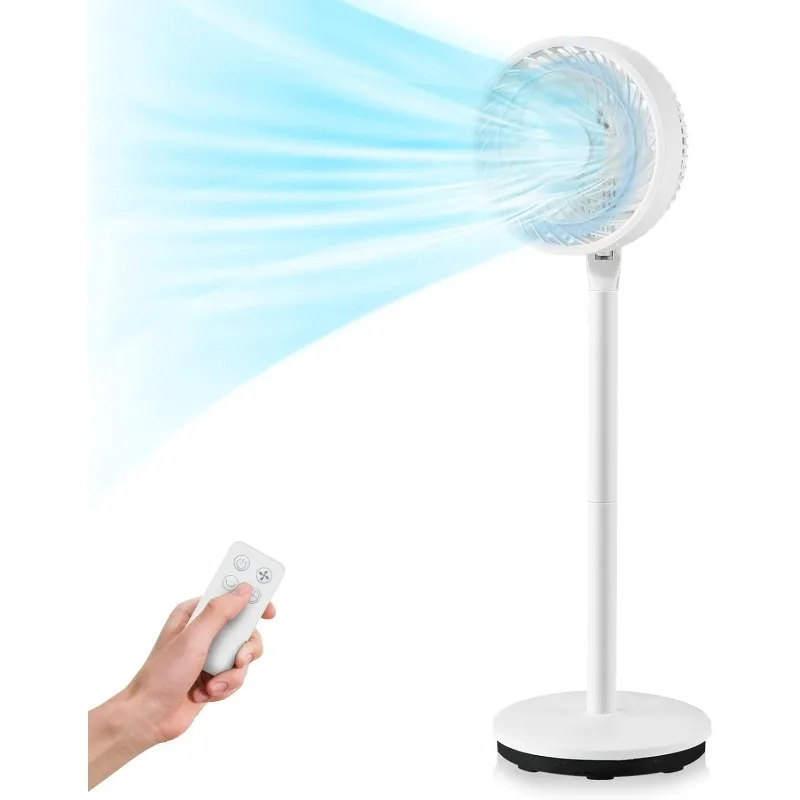 Oscillating Pedestal Fan with Remote Control, 3 Heights Standing Fan, Portable Floor Fan with 3 Wind Speeds, 1-7 H Time 
Oscillating Pedestal Fan with Remote Control, 3 Heights Standing Fan, Portable Floor Fan with 3 Wind Speeds, 1-7 H Time