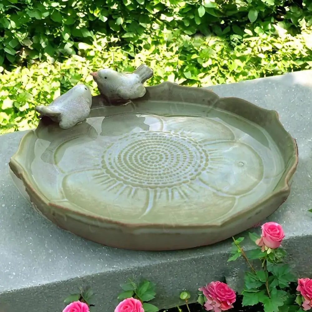 Ceramic Bird Feeding Tray Hummingbird Feeder Container 10 Inch Hummingbird Watering Container for Outdoor Garden Lawn Courtyard
Ceramic Bird Feeding Tray Hummingbird Feeder Container 10 Inch Hummingbird Watering Container for Outdoor Garden Lawn Courtyard