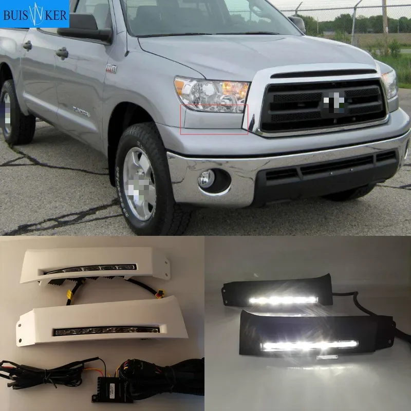 Автомобильный бампер, фара Toyota Tundra, дневный свет, светодиодный DRL 2007 ~ 2013 года, автомобильные аксессуары, дневная фара, противотуманная фара Tundra
Автомобильный бампер, фара Toyota Tundra, дневный свет, светодиодный DRL 2007 ~ 2013 года, автомобильные аксессуары, дневная фара, противотуманная фара Tundra