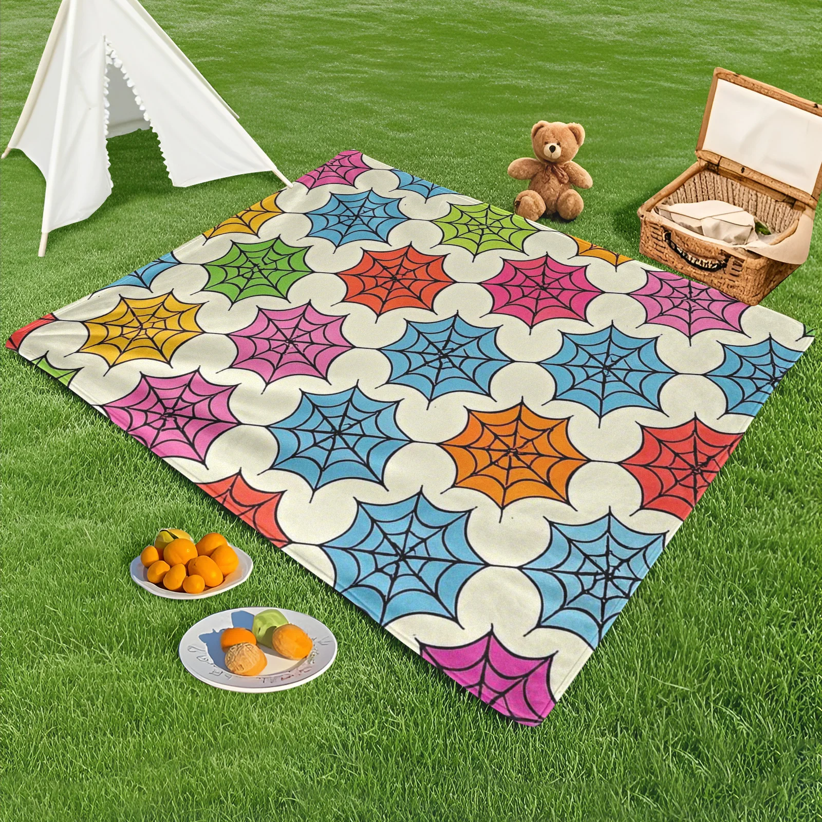Colorful Spider Repeat Pattern Blanket For Outdoor Use With Creative Design And Artistic Aesthetic For Unique Themes And Style
Colorful Spider Repeat Pattern Blanket For Outdoor Use With Creative Design And Artistic Aesthetic For Unique Themes And Style