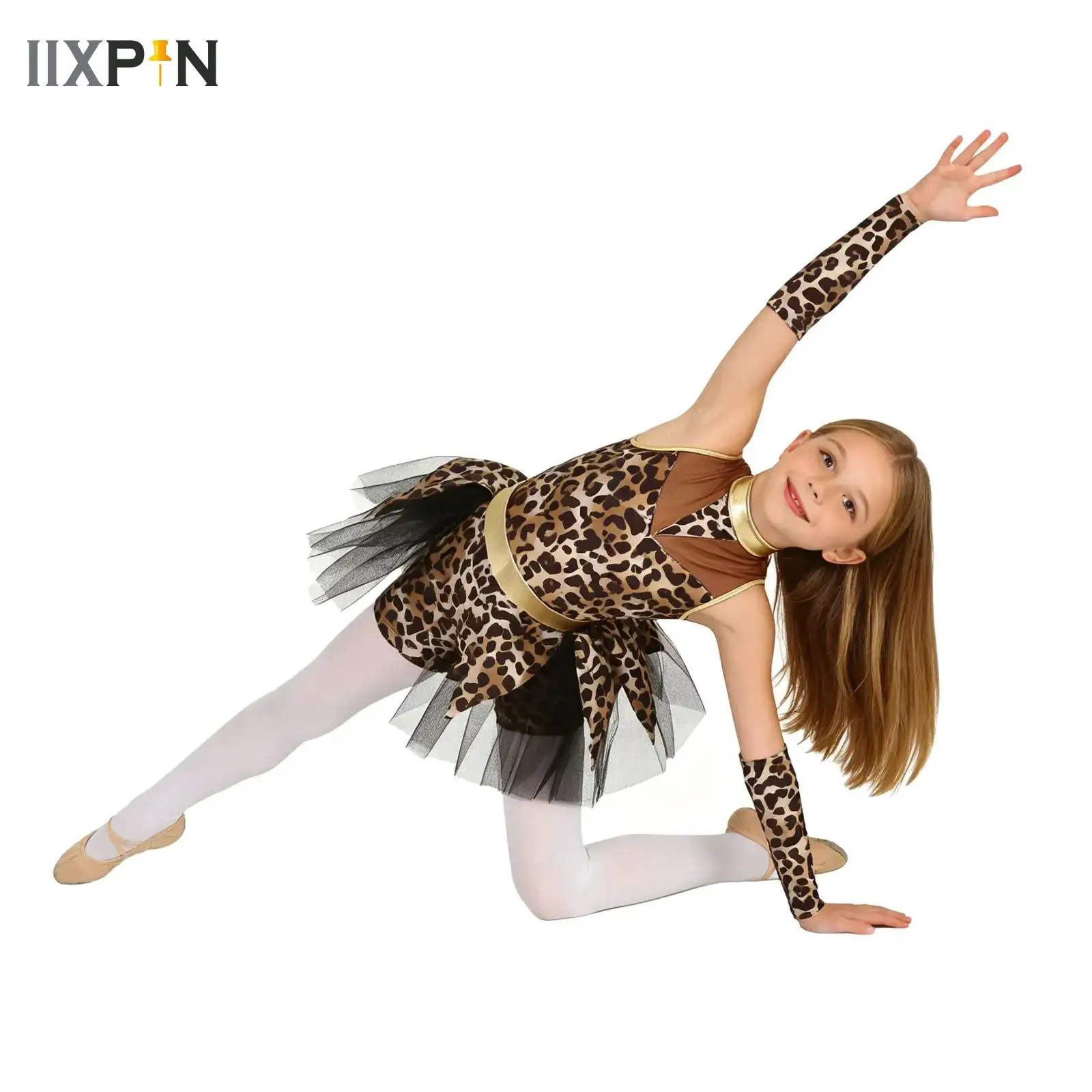 Girls Leopard Ballet Modern Dance Tutu Dress Latin Bodysuit with Oversleeves Prehistoric Cave Stone Primitive Carnival Costume
Girls Leopard Ballet Modern Dance Tutu Dress Latin Bodysuit with Oversleeves Prehistoric Cave Stone Primitive Carnival Costume