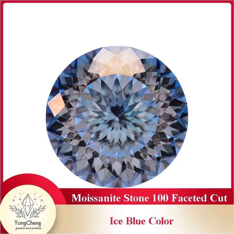 Moissanite Stone Round Shape 100 Faceted Cut Ice Blue Color Lab Grown Gemstone for Charms Women Jewelry with GRA Certificate
Moissanite Stone Round Shape 100 Faceted Cut Ice Blue Color Lab Grown Gemstone for Charms Women Jewelry with GRA Certificate