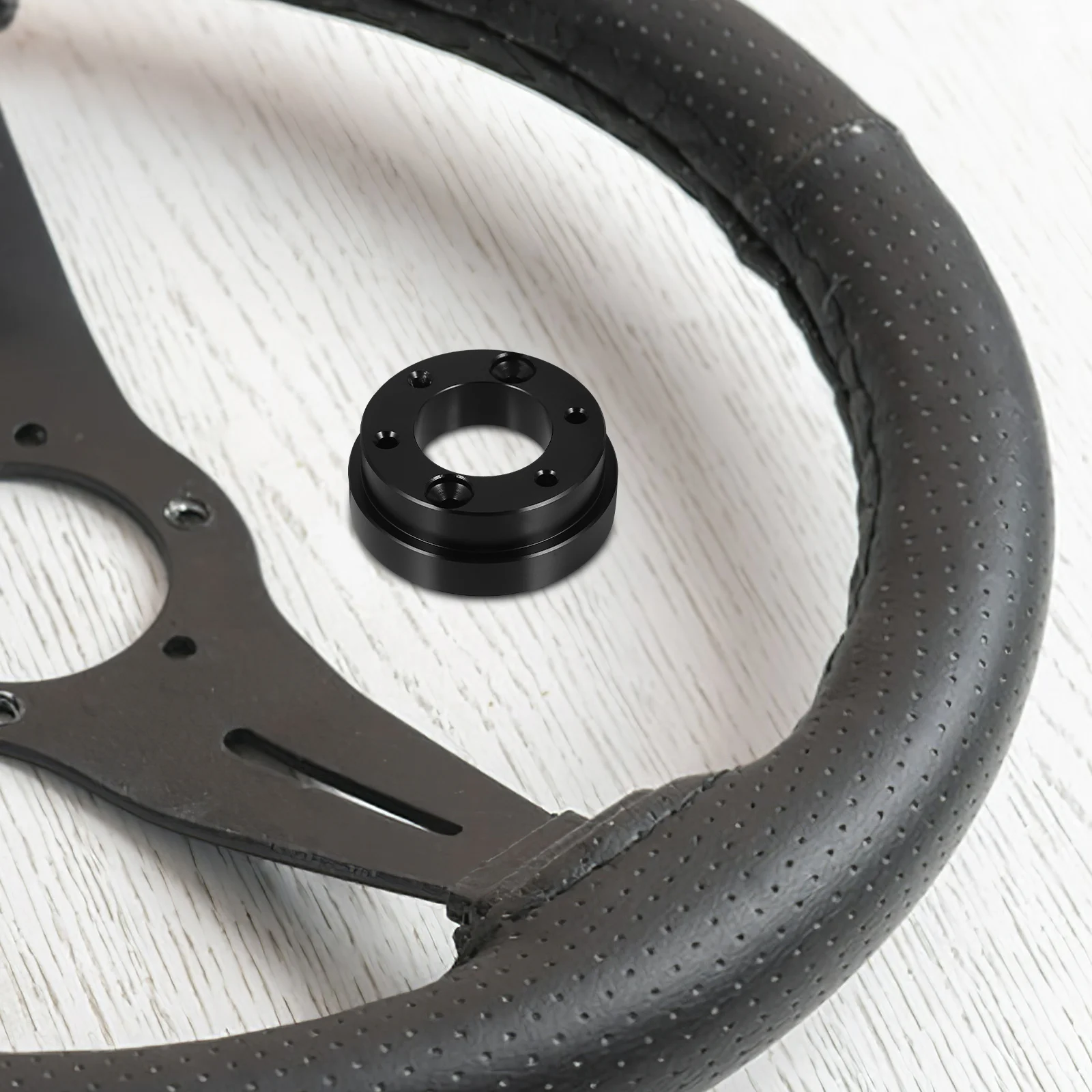 Steering Wheel Height Booster Adapter Riser Racing Car Parts Plate Accessories Black Color Easy Install Durable Material Stylish 
Steering Wheel Height Booster Adapter Riser Racing Car Parts Plate Accessories Black Color Easy Install Durable Material Stylish