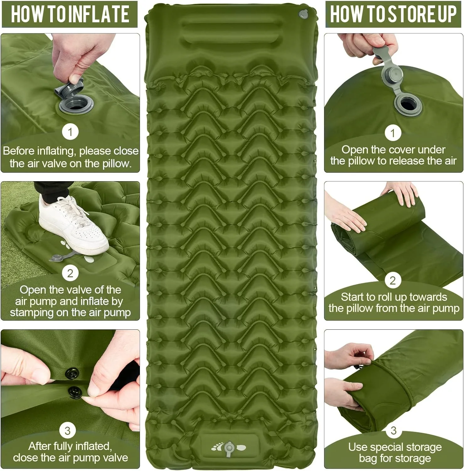 nature hike sleeping pad Inflatable Air Mattress Ultralight Air Cushion Mat with Headrest Waterproof Durable For Camping
nature hike sleeping pad Inflatable Air Mattress Ultralight Air Cushion Mat with Headrest Waterproof Durable For Camping