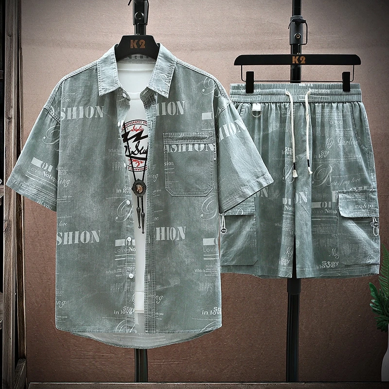 Short Sleeves+Shorts 2026 New Summer Men'S High-Quality shirts men Large Size Fashion Trend Loose Casual Suit M-4XL
Short Sleeves+Shorts 2026 New Summer Men'S High-Quality shirts men Large Size Fashion Trend Loose Casual Suit M-4XL