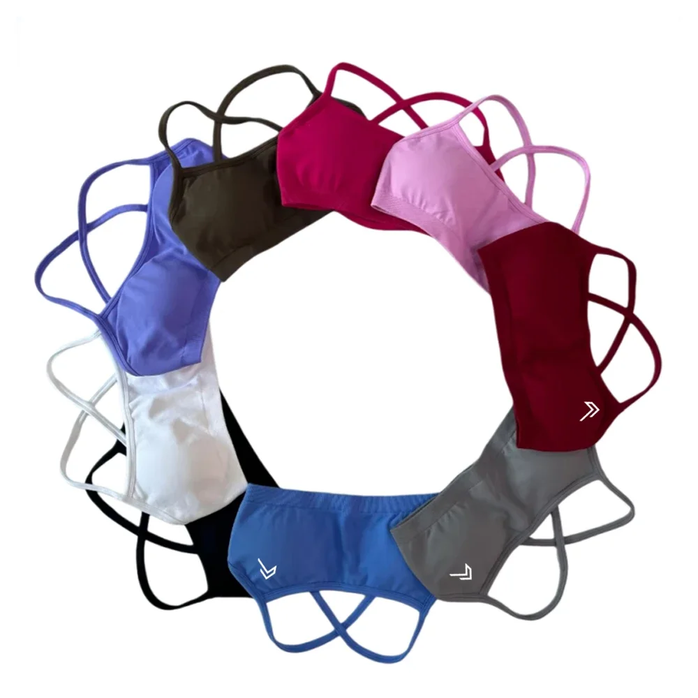 Women's High-quality Halter Impact Belt Bra Top Women's High-support Thin Sports Seamless Bra Sports Exercise Fitness
Women's High-quality Halter Impact Belt Bra Top Women's High-support Thin Sports Seamless Bra Sports Exercise Fitness