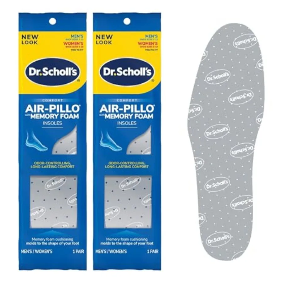 Dr. Scholls Air-Pillo Double Insoles Unisex 2 Pack
Dr. Scholls Air-Pillo Double Insoles Unisex 2 Pack