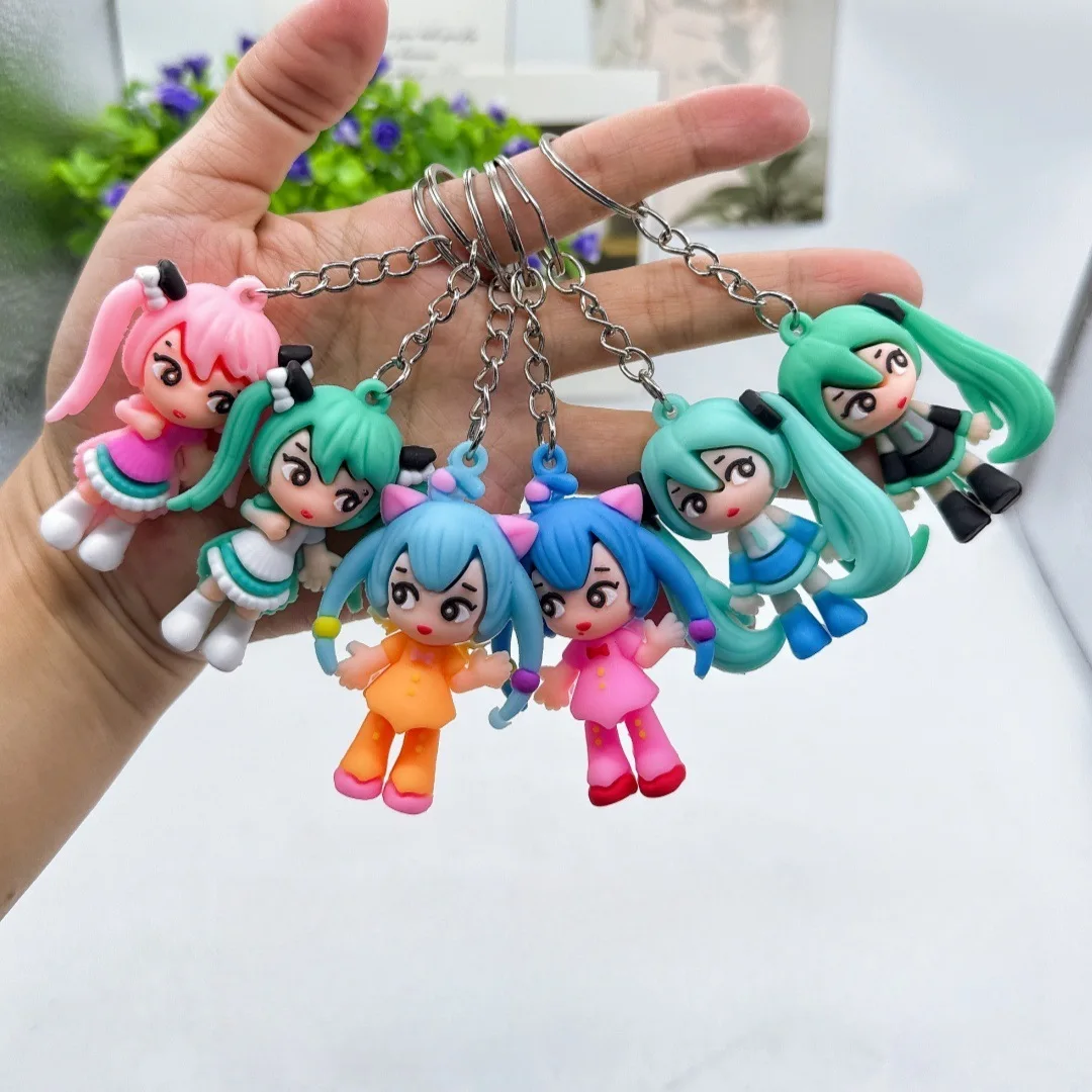Kawaii Hatsune Miku Keychain Anime Doll Bag Pendant Cartoon Small Decoration Accessories Car Key Chain Backpack Charm Gifts
Kawaii Hatsune Miku Keychain Anime Doll Bag Pendant Cartoon Small Decoration Accessories Car Key Chain Backpack Charm Gifts
