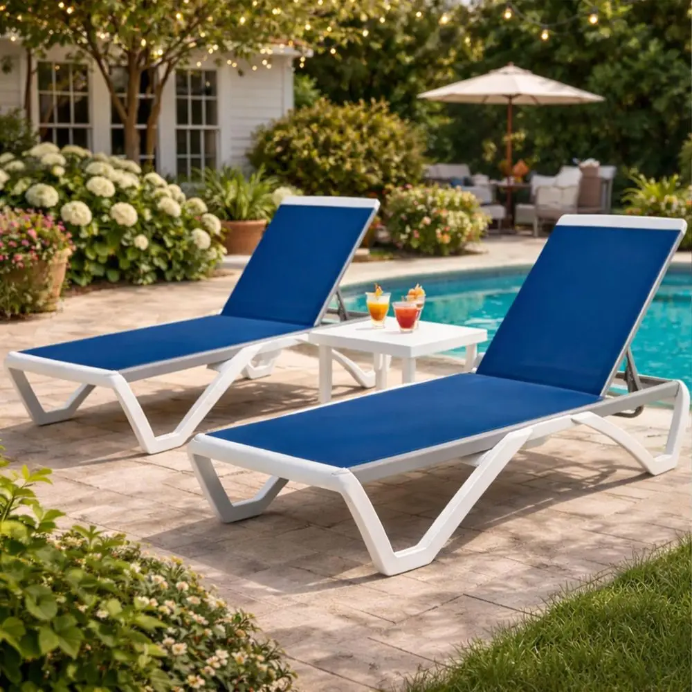 Outdoor Chaise Lounge Chair, Full Flat Adjustable Patio Lounger with Aluminum Frame amp Resin Legs, Textilene Fabric for Poolsi
Outdoor Chaise Lounge Chair, Full Flat Adjustable Patio Lounger with Aluminum Frame amp Resin Legs, Textilene Fabric for Poolsi
