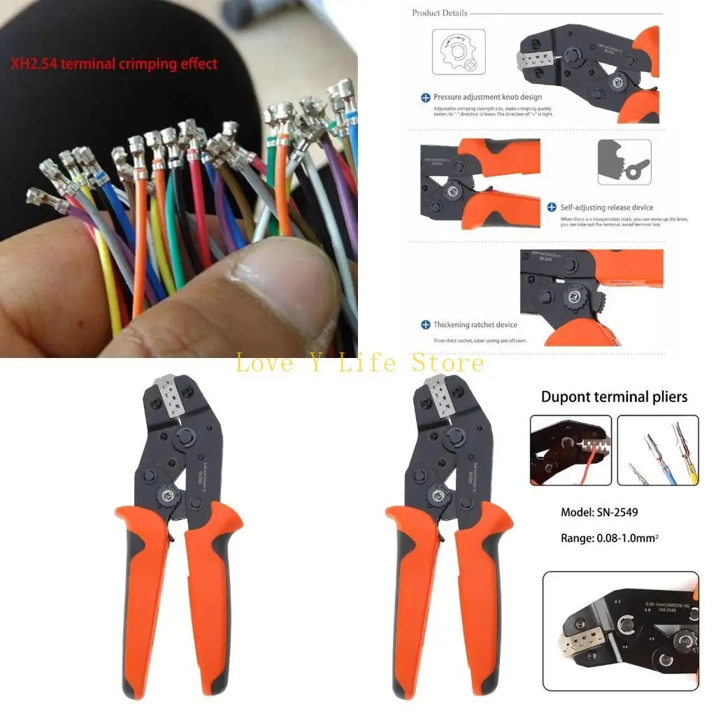 L74C Crimping Tool,Zhushan SN-2549 AWG28-18 Crimper PH2.54/ 2.54 2.8 3.96 4.8 KF2510 JST Terminals
L74C Crimping Tool,Zhushan SN-2549 AWG28-18 Crimper PH2.54/ 2.54 2.8 3.96 4.8 KF2510 JST Terminals