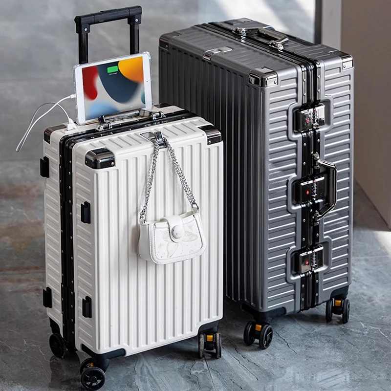 Large Capacity Multifunctional Luggage 28'' New Suitcase Aluminum Frame Trolley Case Password Box Thickened Suitcase on Wheels
Large Capacity Multifunctional Luggage 28'' New Suitcase Aluminum Frame Trolley Case Password Box Thickened Suitcase on Wheels