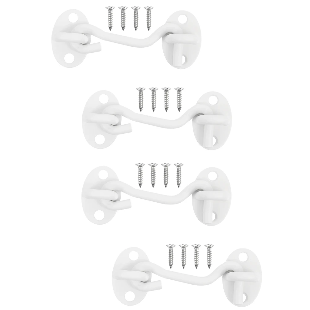 4pcs 3 Inch White Stainless Steel Window Hooks Windproof Latches Door Swivel Eye Locks Shed Cabin Barn Hooks Anti Rust
4pcs 3 Inch White Stainless Steel Window Hooks Windproof Latches Door Swivel Eye Locks Shed Cabin Barn Hooks Anti Rust