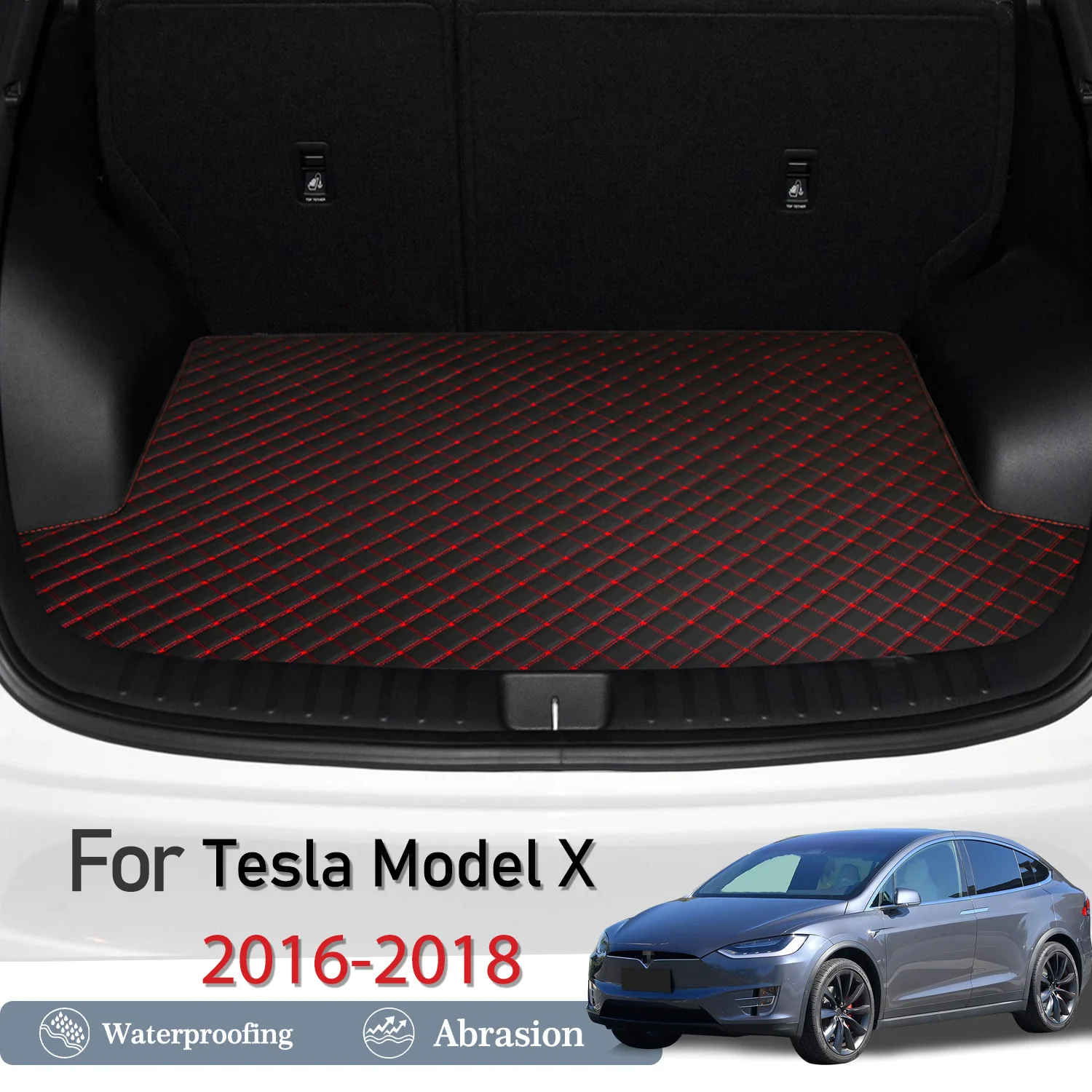 New Artificial Leather Car Trunk Mat Rear Trunk Cargo Protective Mat Car Interior Accessories For Tesla Model X 2016-2018
New Artificial Leather Car Trunk Mat Rear Trunk Cargo Protective Mat Car Interior Accessories For Tesla Model X 2016-2018