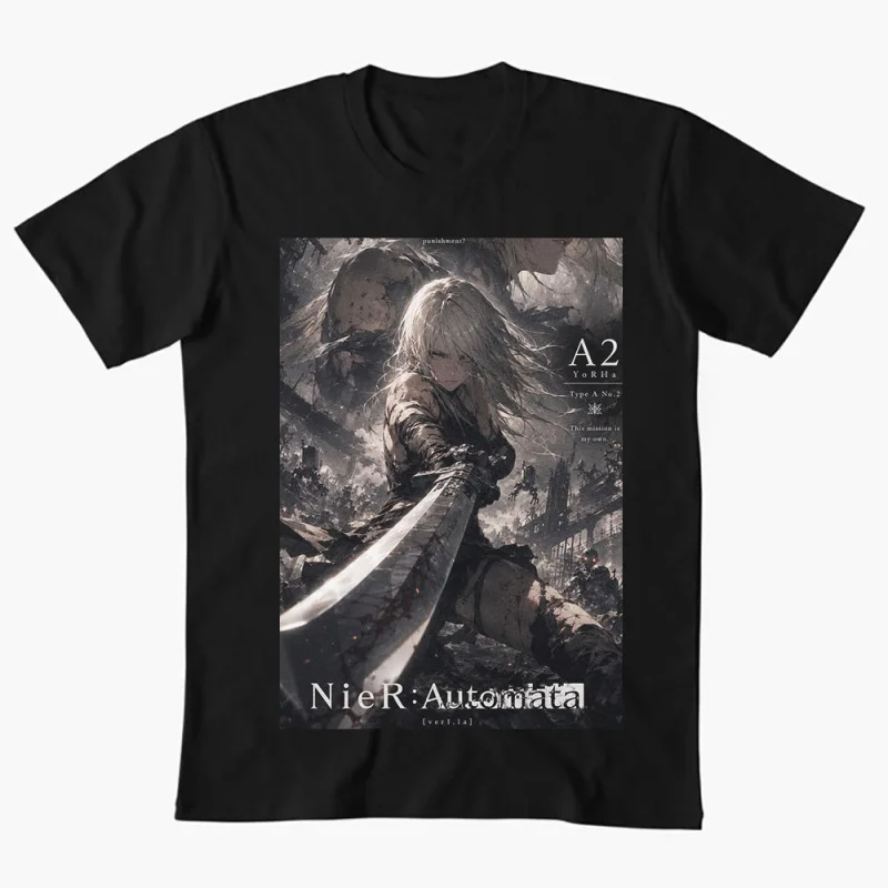 2B NieR Automata Yorh No. 2 Type B Anime T-shirt for Gamer 0607 Waifu Girl Cyber Punk Graphic Clothes Y2K Tee US Size Tops S-6XL
2B NieR Automata Yorh No. 2 Type B Anime T-shirt for Gamer 0607 Waifu Girl Cyber Punk Graphic Clothes Y2K Tee US Size Tops S-6XL