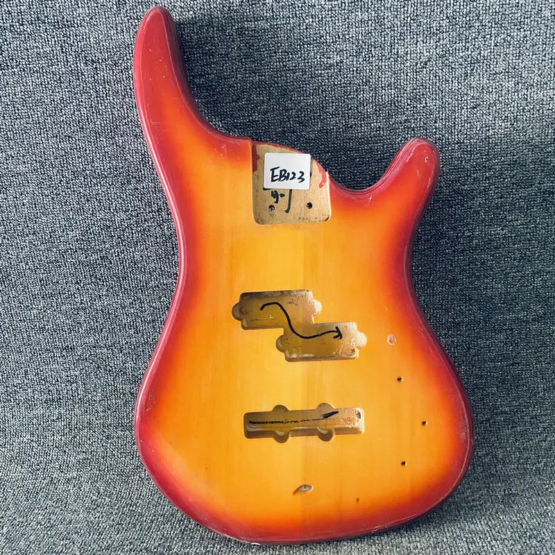 EB123 Cherrybust Color Electric Bass Unfinished PJB Bass Body in Solid Basswood with Paint&Wood Damages for Replace and DIY
EB123 Cherrybust Color Electric Bass Unfinished PJB Bass Body in Solid Basswood with Paint&Wood Damages for Replace and DIY