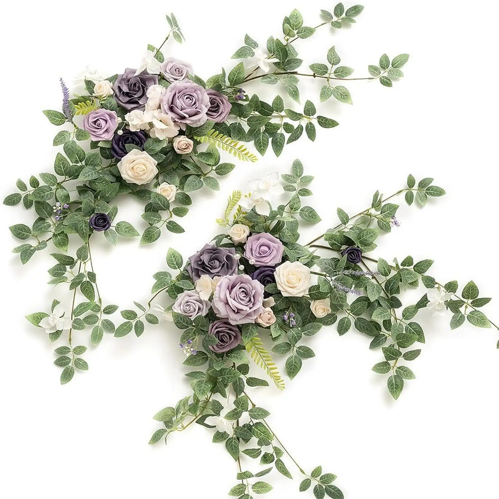 2Pcs Wedding Arch Flowers Set Arch Floral Arrangement Greenery Leaves Artificial Flower Swag Floral Swag for Wedding Ceremony
2Pcs Wedding Arch Flowers Set Arch Floral Arrangement Greenery Leaves Artificial Flower Swag Floral Swag for Wedding Ceremony