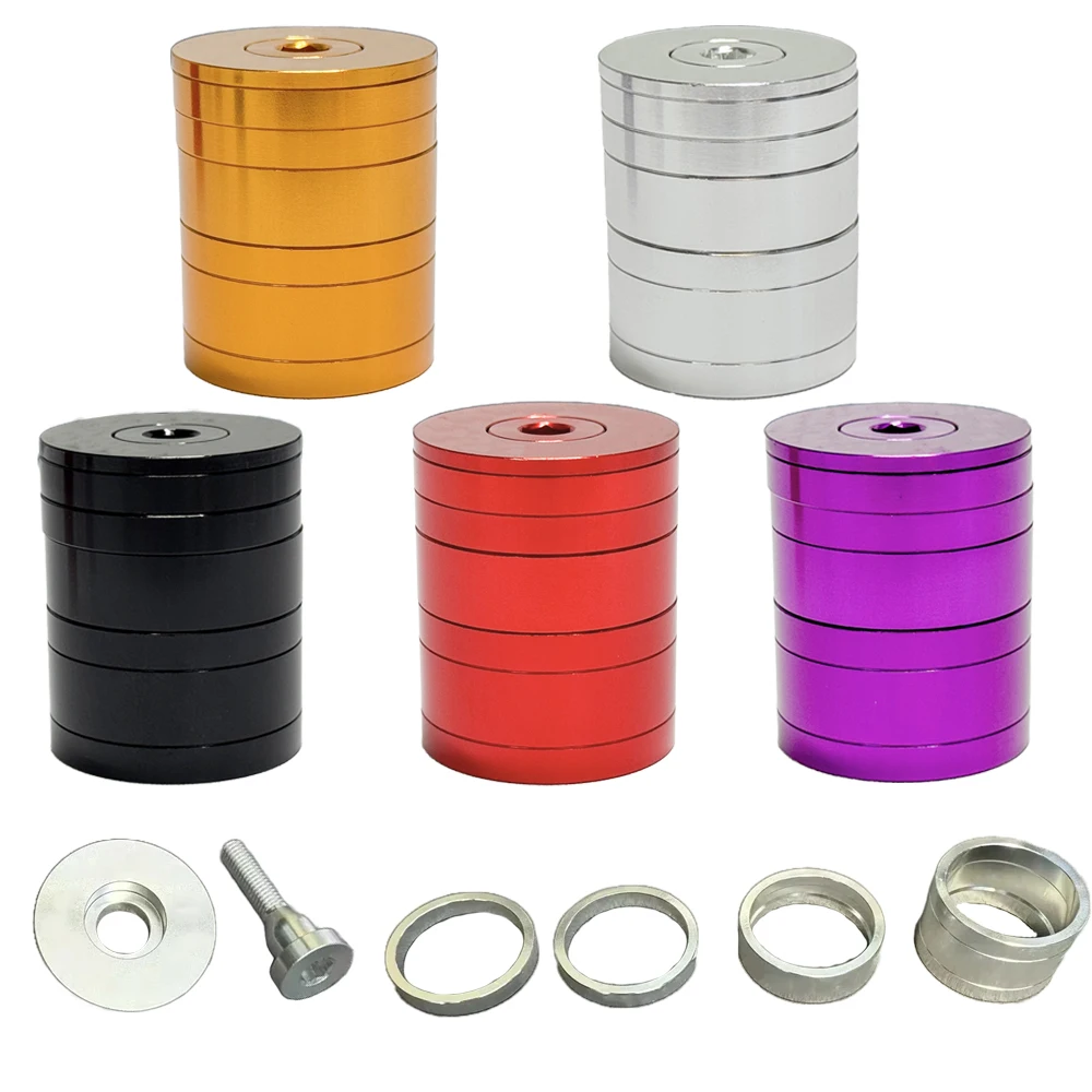 Bicycle Headset Spacer 5mm 10mm 20mm Headset Top Cap bolts Alloy Aluminum Made CNC colorful bike parts
Bicycle Headset Spacer 5mm 10mm 20mm Headset Top Cap bolts Alloy Aluminum Made CNC colorful bike parts