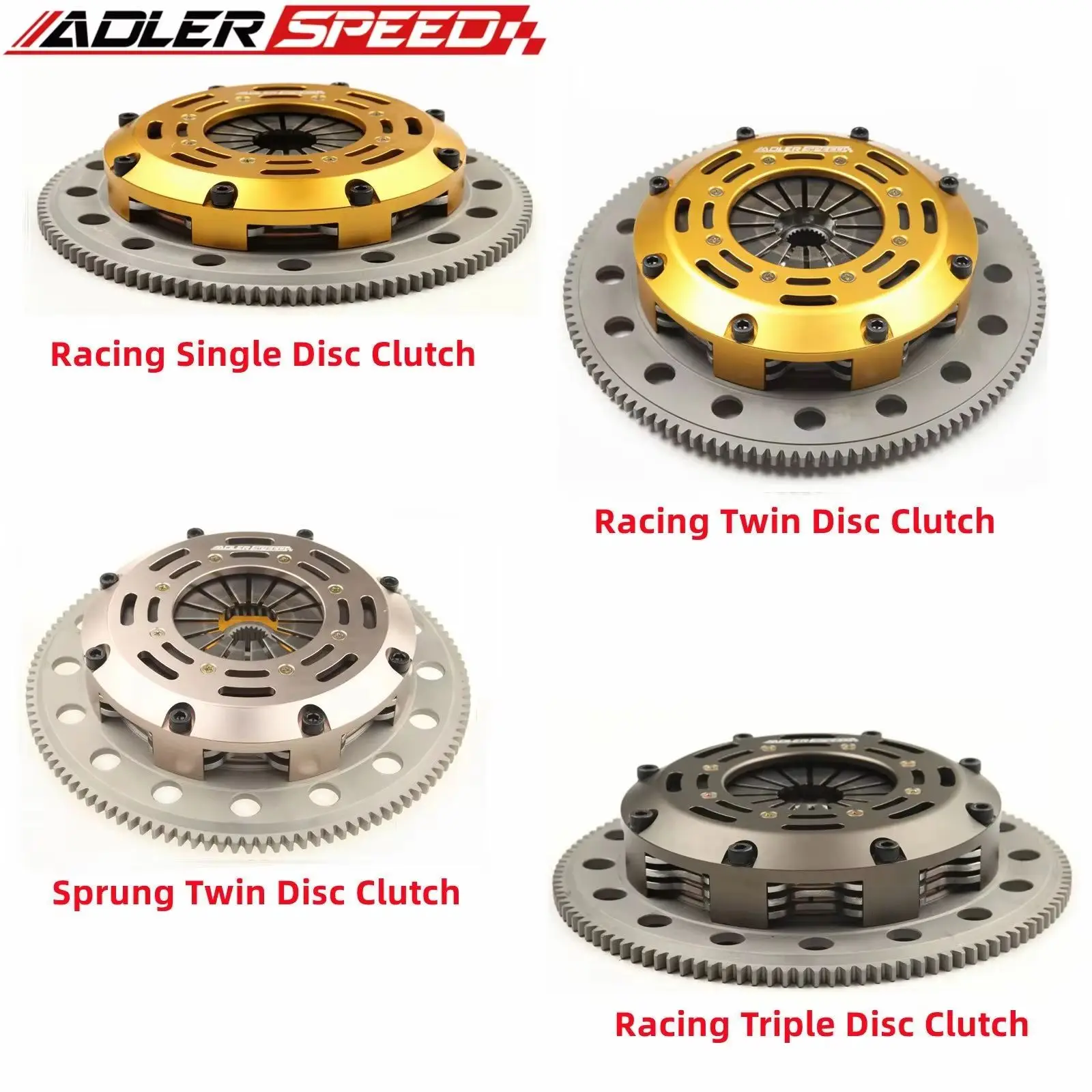ADLERSPEED 7.25" Race/ Sprung Clutch Single /Twin /Triple Disc Medium Weight Fits Mitsubishi Lancer EVO 4 5 6 7 8 9 2.0L 4G63
ADLERSPEED 7.25" Race/ Sprung Clutch Single /Twin /Triple Disc Medium Weight Fits Mitsubishi Lancer EVO 4 5 6 7 8 9 2.0L 4G63