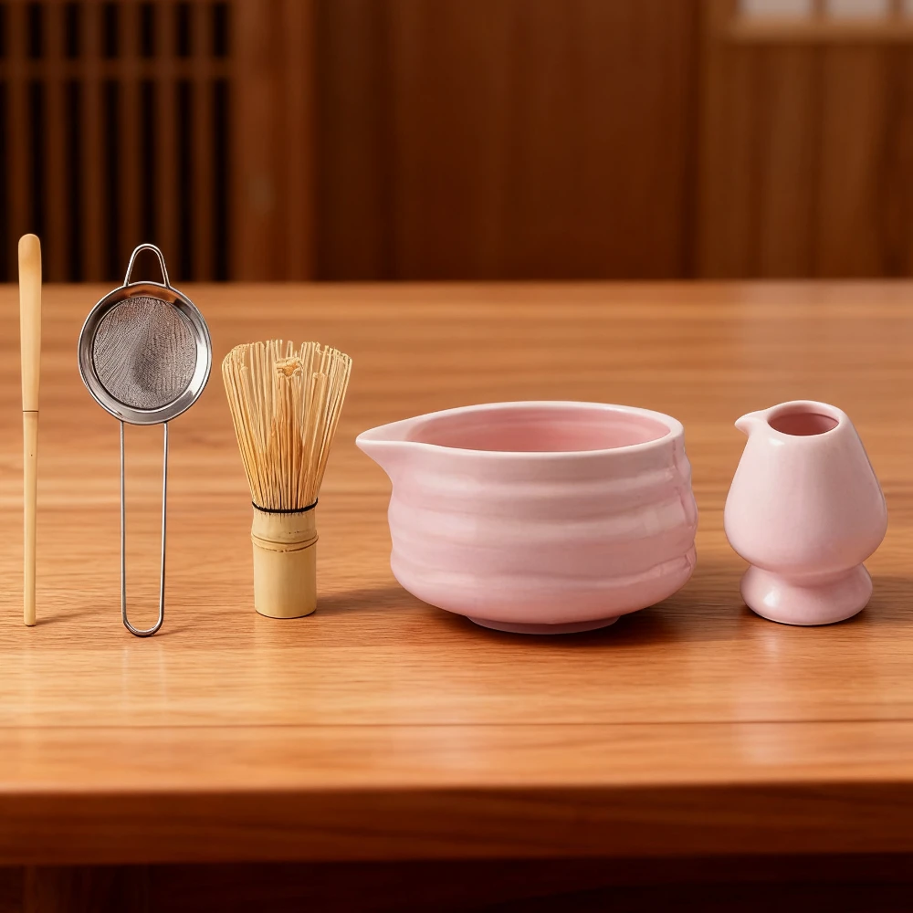 5 шт., набор керамических чаш для матча, керамическая чаша с носиком, держатель для взбивания яиц матча, керамическая чашка для чая, инструменты для приготовления чая, аксессуары для чая