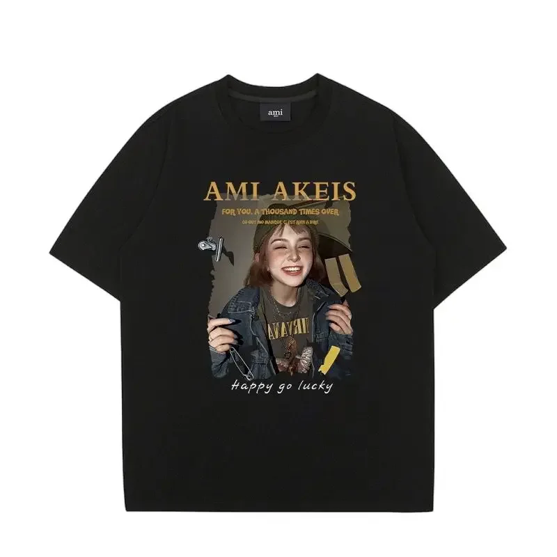 Short Sleeve T-shirt Men and Women's Summer Base Shirt 2024 New Couple American Loose Retro T-shirt Graphic Oversized
Short Sleeve T-shirt Men and Women's Summer Base Shirt 2024 New Couple American Loose Retro T-shirt Graphic Oversized