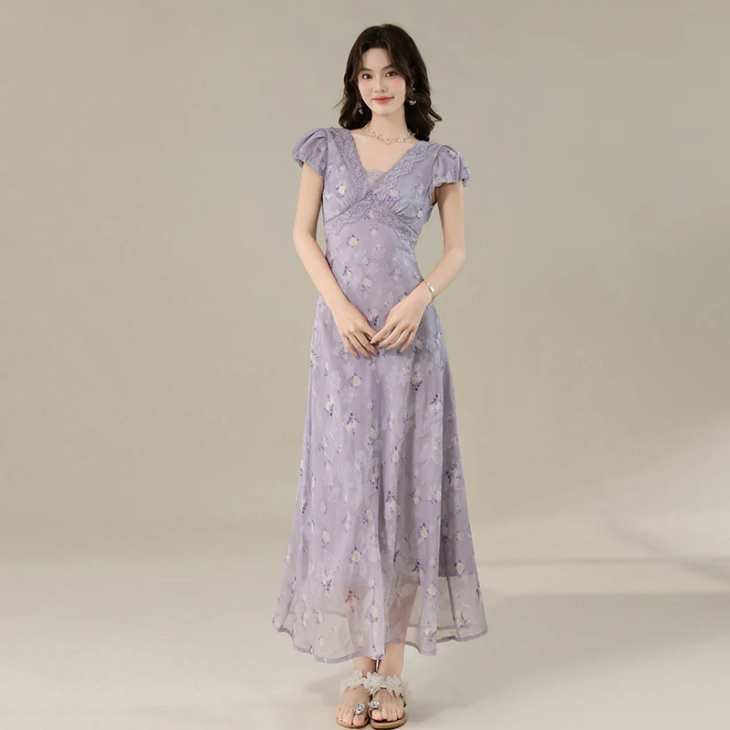 Women Orange Floral Print Maxi Dress Summer Square Neck Ruffle Trim Chiffon Mermaid Long Dress Elegant Casual Beach Sundress
Women Orange Floral Print Maxi Dress Summer Square Neck Ruffle Trim Chiffon Mermaid Long Dress Elegant Casual Beach Sundress