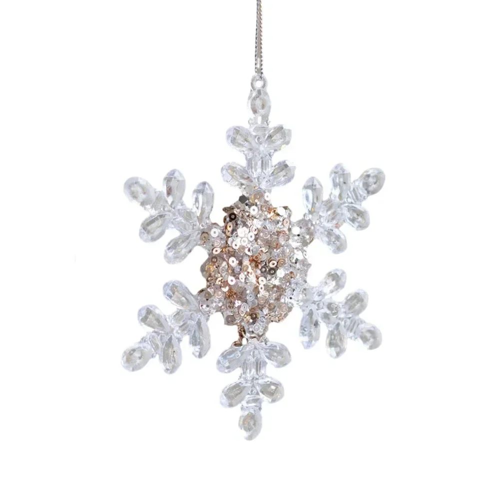 Festive Christmas snowflake sequins acrylic pendant adds charm to your home suitable for supermarkets malls and homes
Festive Christmas snowflake sequins acrylic pendant adds charm to your home suitable for supermarkets malls and homes