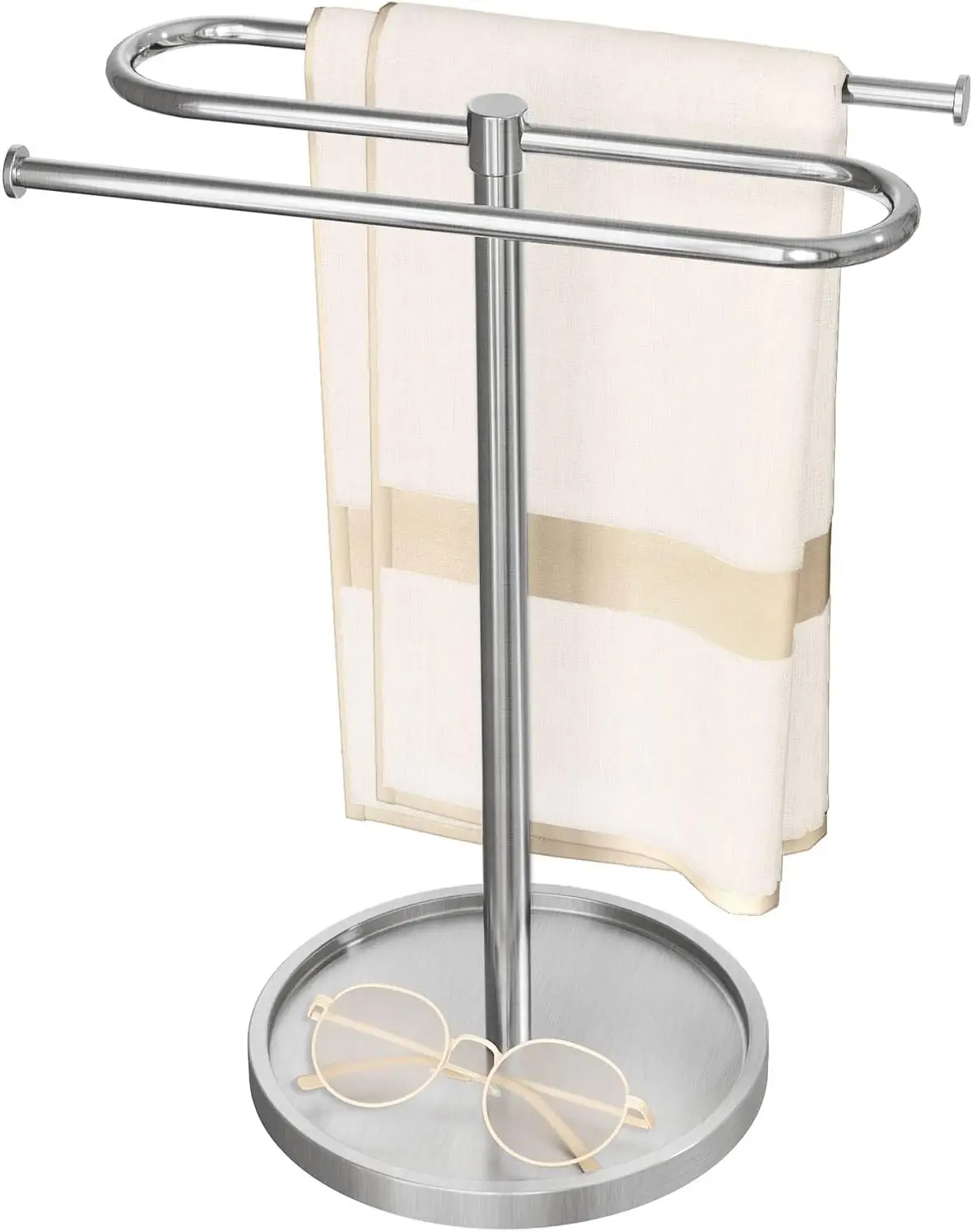 Hand Towel Holder Standing for Bathroom,Brushed Nickel | S-Shape Stainless Steel Towel Stand Rack Bar Holds 2 Towels for Kitchen
Hand Towel Holder Standing for Bathroom,Brushed Nickel | S-Shape Stainless Steel Towel Stand Rack Bar Holds 2 Towels for Kitchen