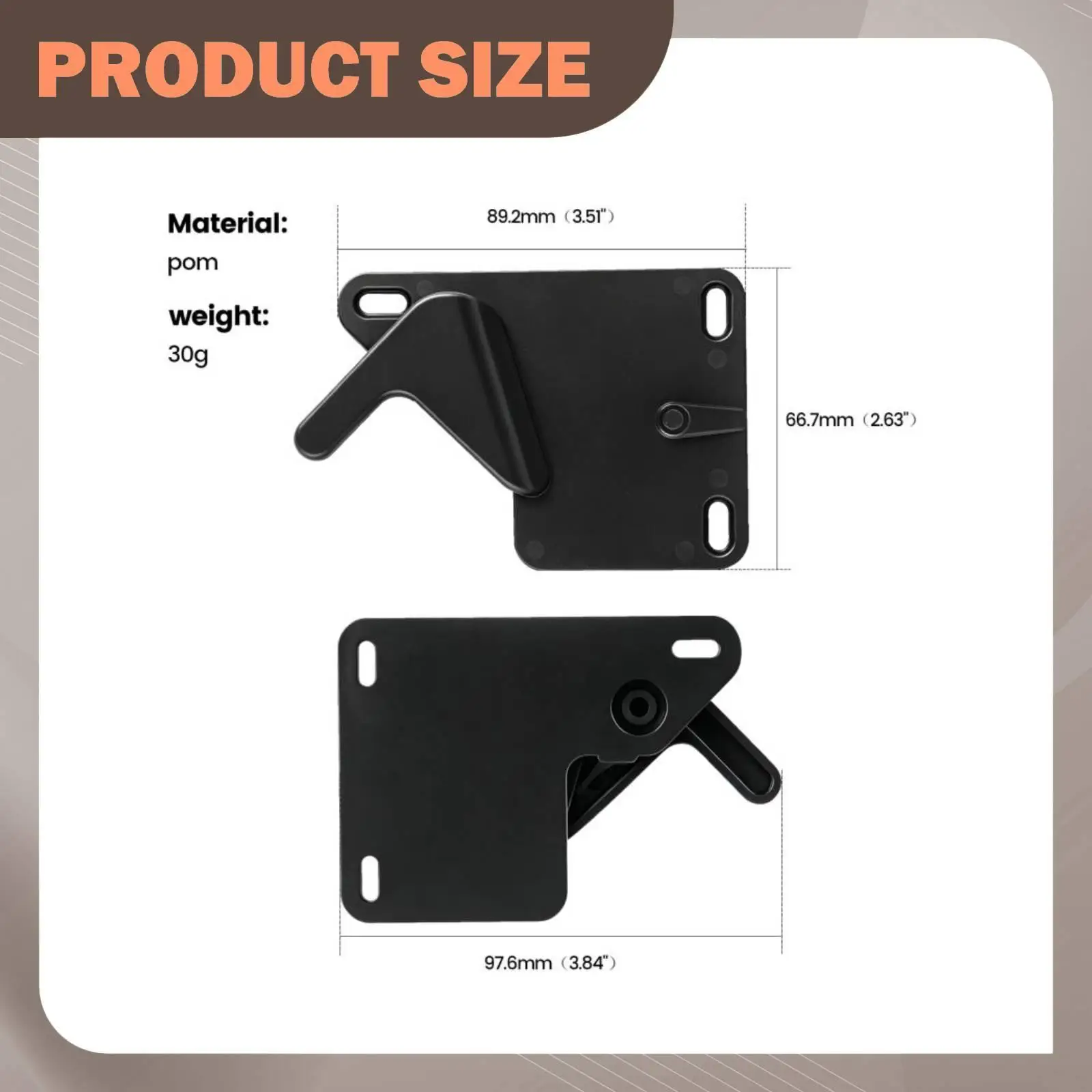 RV Screen Door Latch Lever Convenient Sturdy Impact Resistant Practical Repair Parts Reliable Easy to Install Door Latch Handle
RV Screen Door Latch Lever Convenient Sturdy Impact Resistant Practical Repair Parts Reliable Easy to Install Door Latch Handle