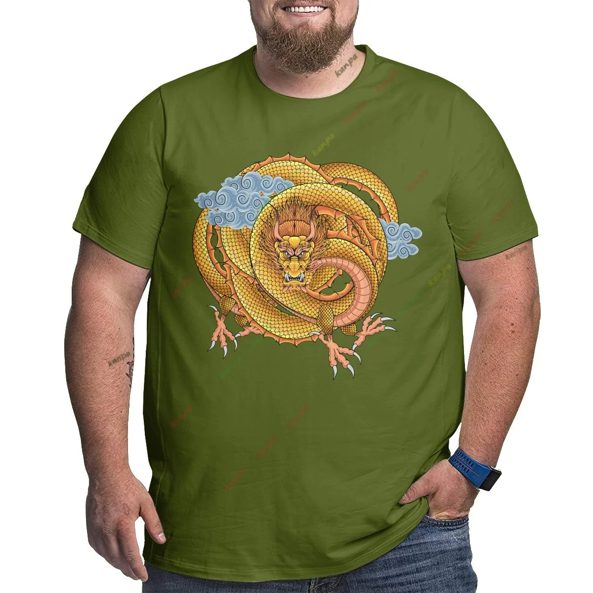 golden dragon Printed pattern Summer Men's T-shirts Loose short sleeved Hip-hop Oversized Sweatshirt 6XL
golden dragon Printed pattern Summer Men's T-shirts Loose short sleeved Hip-hop Oversized Sweatshirt 6XL