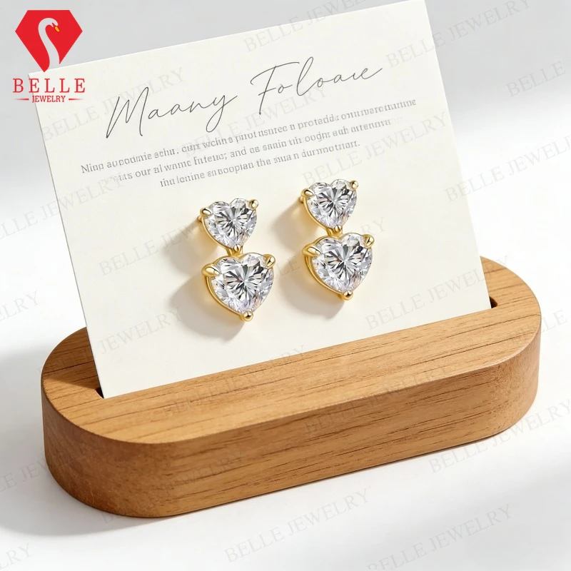 Moissanite Earrings 3ct/6ct D Color VVS1 Heart Cut S925 White Yellow Gold Fine Jewelry Valentines Day Anniversary Gift for Her
Moissanite Earrings 3ct/6ct D Color VVS1 Heart Cut S925 White Yellow Gold Fine Jewelry Valentines Day Anniversary Gift for Her