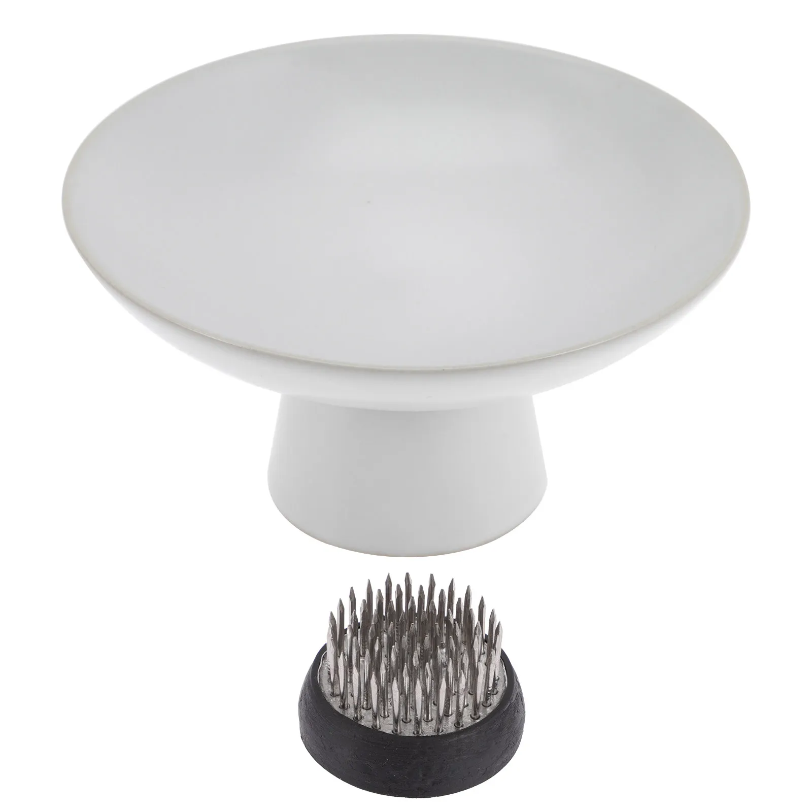 1Set High Foot Flower Vessel Creative Ceramic Stainless Steel Floral Fixation Base Exquisite Flower Decor Floral Fixation Base
1Set High Foot Flower Vessel Creative Ceramic Stainless Steel Floral Fixation Base Exquisite Flower Decor Floral Fixation Base