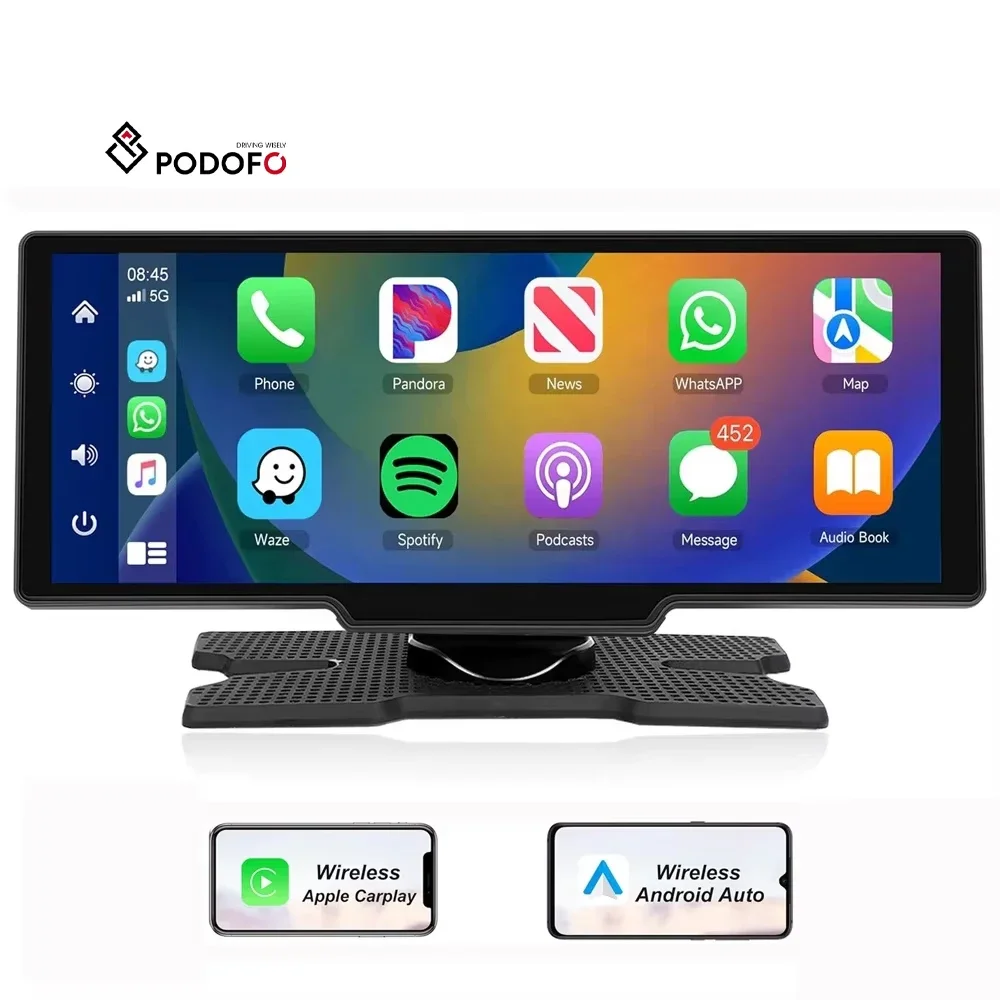 (US/EU/UK/AU Stock) Podofo Wireless CarPlay Portable Car Radio 10.26" Carplay Screen Android Auto Voice Control BT Wholesale
(US/EU/UK/AU Stock) Podofo Wireless CarPlay Portable Car Radio 10.26" Carplay Screen Android Auto Voice Control BT Wholesale