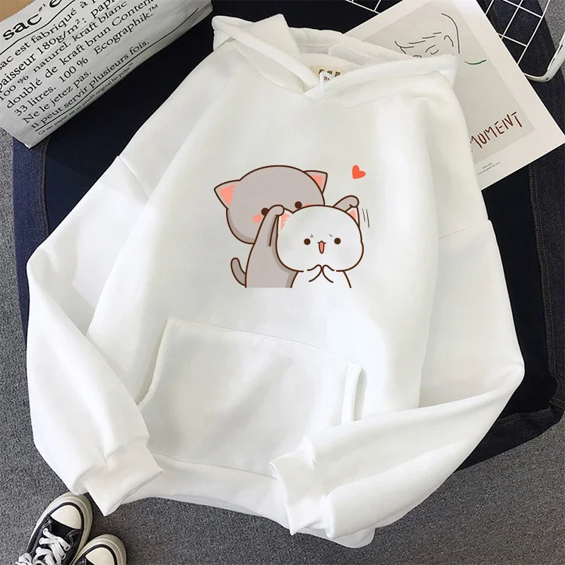 Cute Cartoon Hoodie Kawaii Peach Cat Printing Women Sweatshirts Hoodies Harajuku Long Sleeve Hooded Pullover Unisex Clothes Tops
Cute Cartoon Hoodie Kawaii Peach Cat Printing Women Sweatshirts Hoodies Harajuku Long Sleeve Hooded Pullover Unisex Clothes Tops