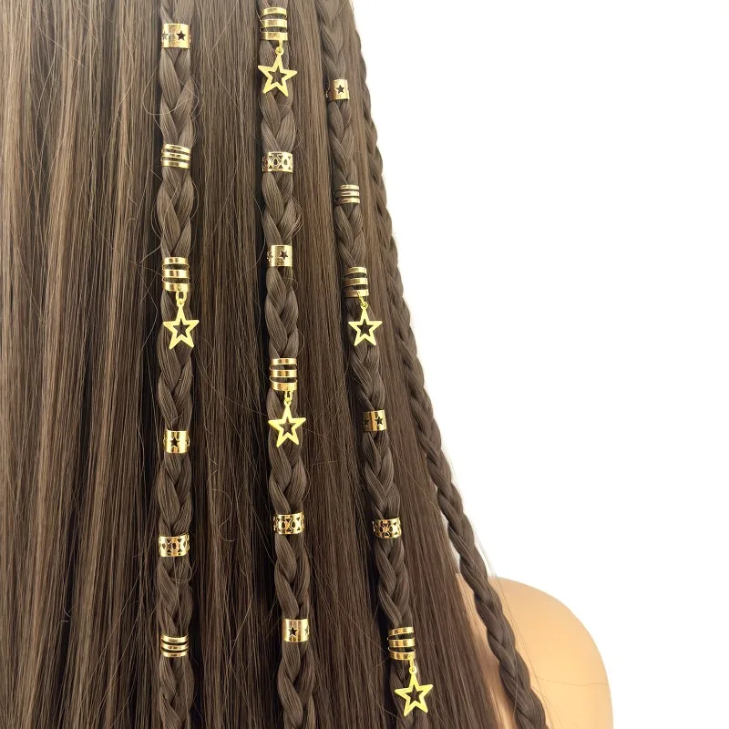 35Pcs Hollow Out Star Dreadlock Hair Rings Set Metal Cuffs for Locs Braiding Non Slip Secure Easy Use Party Festival Bohemian
35Pcs Hollow Out Star Dreadlock Hair Rings Set Metal Cuffs for Locs Braiding Non Slip Secure Easy Use Party Festival Bohemian