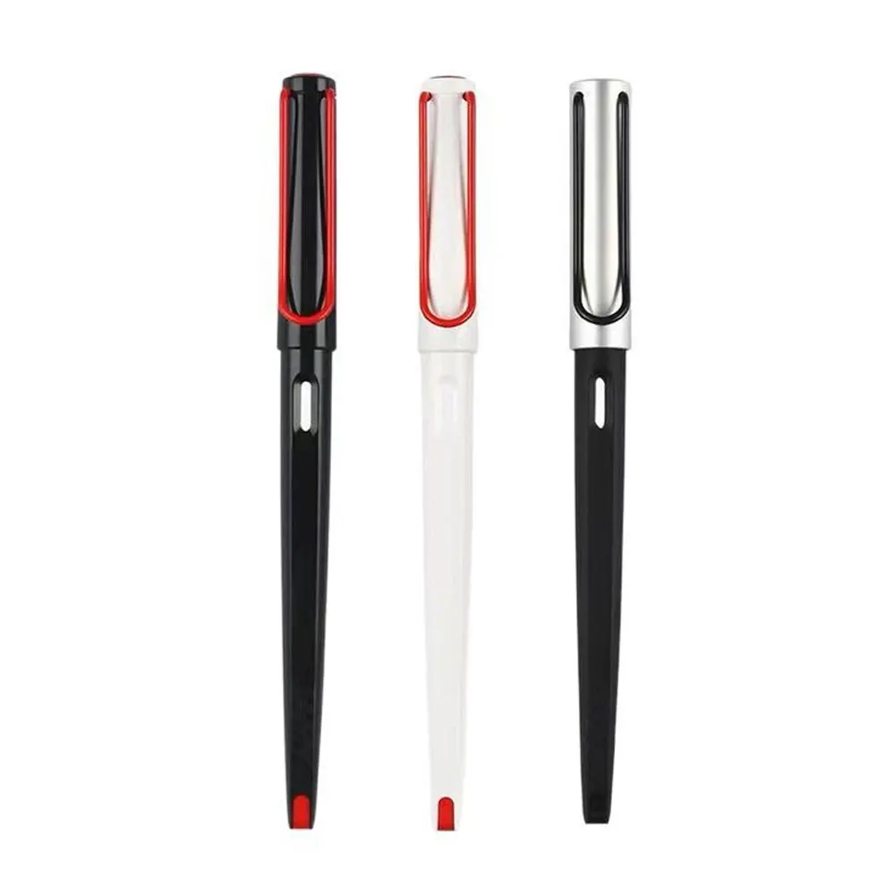 Fashion Fountain Pens 18cm Long with Red Big Clip, EF/F Extra Fine Nib Ink Pens for Writing in Black/Silver/White 3Pcs/Set
Fashion Fountain Pens 18cm Long with Red Big Clip, EF/F Extra Fine Nib Ink Pens for Writing in Black/Silver/White 3Pcs/Set