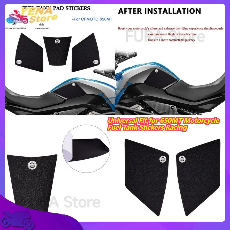 Универсальные наклейки на топливный бак мотоцикла 650MT, гоночные полосы, противоскользящие защитные боковые наклейки для 650MT 
Универсальные наклейки на топливный бак мотоцикла 650MT, гоночные полосы, противоскользящие защитные боковые наклейки для 650MT