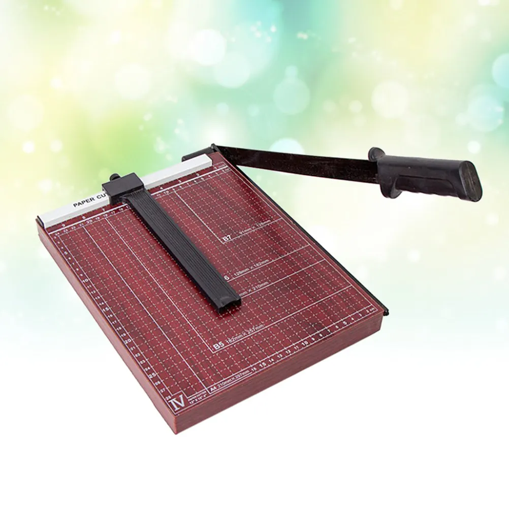 Professional Heavy Duty Paper Cutter A4 Guillotine Trimmer with Solid Metal Base Adjustable Paper Guide Gridded Ruler for Office
Professional Heavy Duty Paper Cutter A4 Guillotine Trimmer with Solid Metal Base Adjustable Paper Guide Gridded Ruler for Office