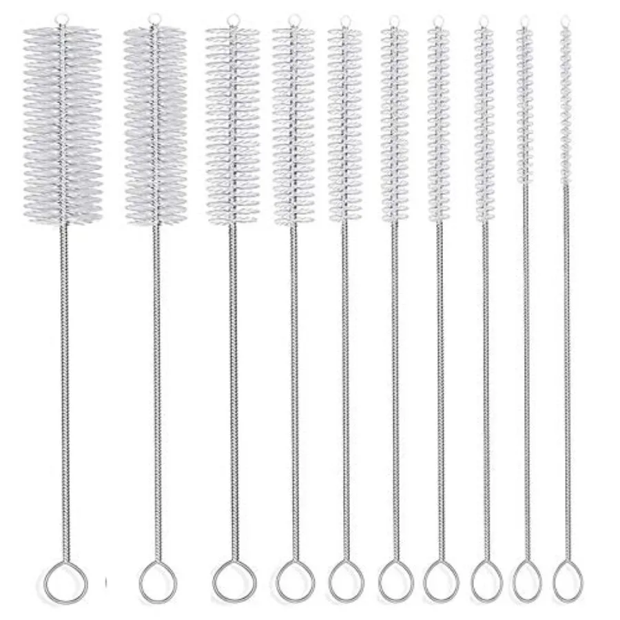 Long Straw Brush, Nylon Pipe Tube Cleaner 8-ihch 10 Different Diameters Set of 10
Long Straw Brush, Nylon Pipe Tube Cleaner 8-ihch 10 Different Diameters Set of 10