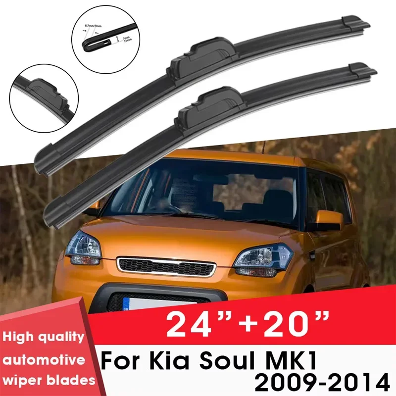 Car Wiper Blade Blades For Kia Soul MK1 2009-2014 24"+20"Windshield Windscreen Clean Naturl Rubber Cars Wipers Accessories
Car Wiper Blade Blades For Kia Soul MK1 2009-2014 24"+20"Windshield Windscreen Clean Naturl Rubber Cars Wipers Accessories