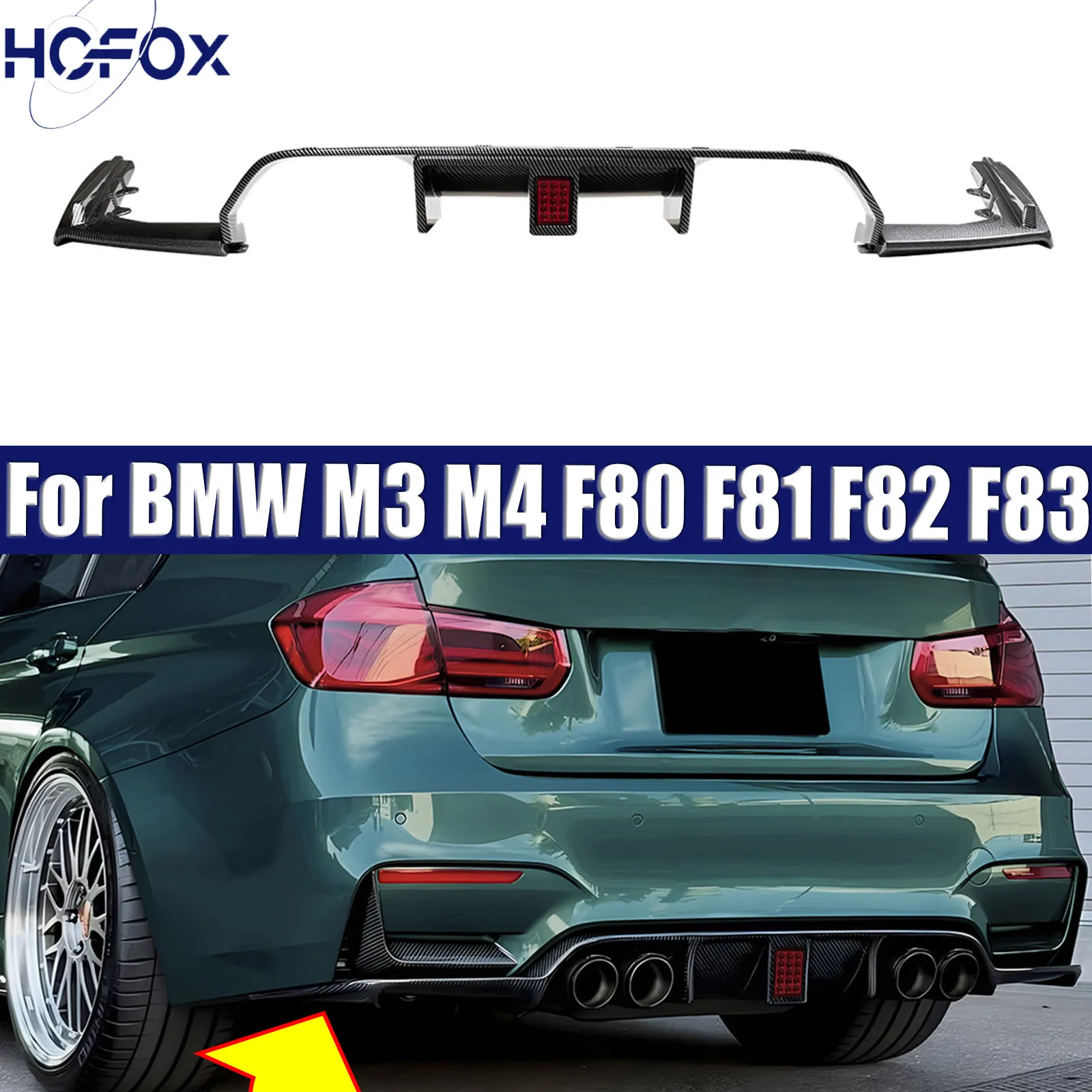 For BMW M3 M4 F80 F81 F82 F83 2014-2019 Rear Bumper Diffuser Lip Exterior Modification Accessories
For BMW M3 M4 F80 F81 F82 F83 2014-2019 Rear Bumper Diffuser Lip Exterior Modification Accessories