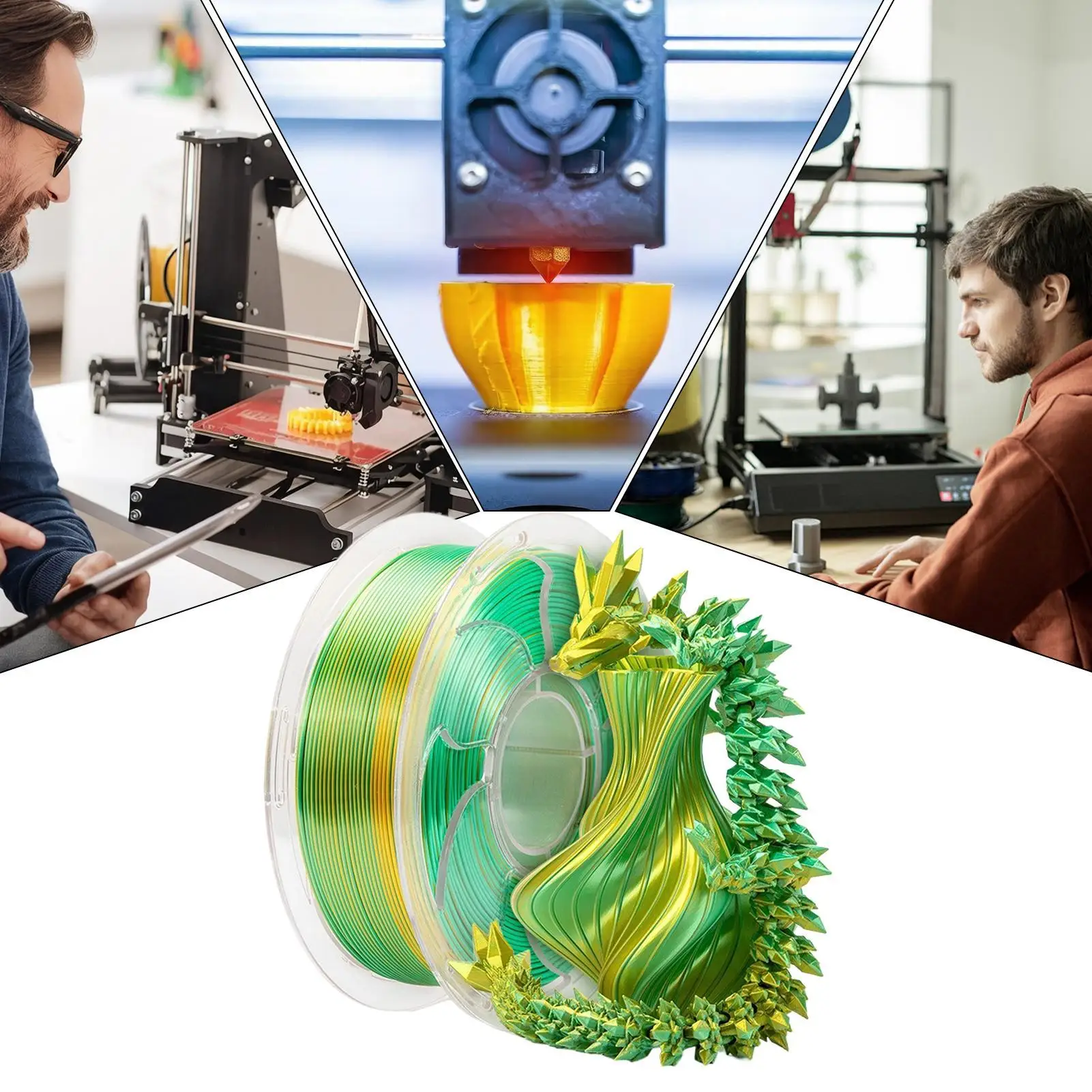 3D Printing Materials Multicolor 3D Printer Bundle Accessories Double Color Filament For Home School Office Business Handcrafts
3D Printing Materials Multicolor 3D Printer Bundle Accessories Double Color Filament For Home School Office Business Handcrafts
