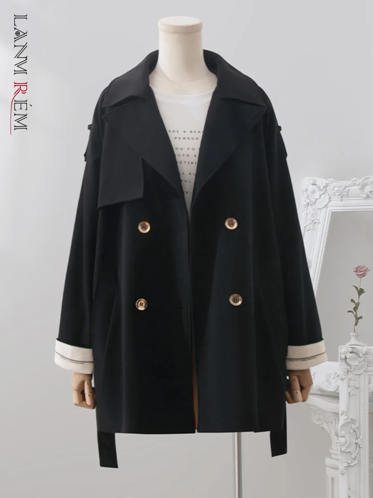 LANMREM Autumn Office Lady Mid Length Windbreaker Women Lapel Belt Gathered Waist Double Breasted Coat Fashion 2024 New 32D784
LANMREM Autumn Office Lady Mid Length Windbreaker Women Lapel Belt Gathered Waist Double Breasted Coat Fashion 2024 New 32D784