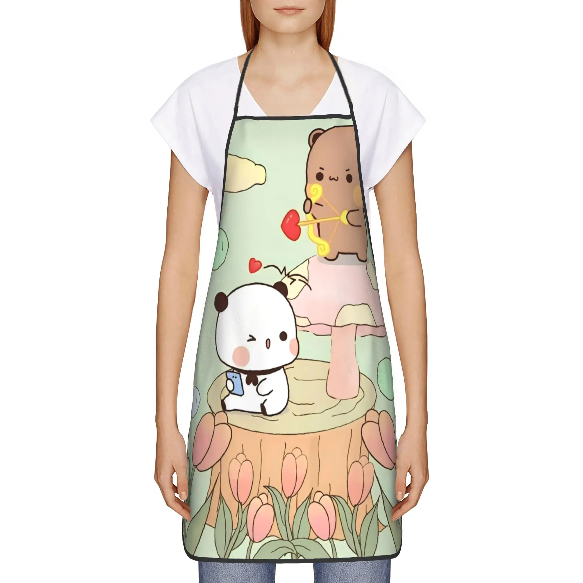 Bubu Dudu Panda Bears Cartoon Oil-Proof Bib Aprons Breathable Polyester Cute Art Kitchen Adult Male Female Baking Accessories
Bubu Dudu Panda Bears Cartoon Oil-Proof Bib Aprons Breathable Polyester Cute Art Kitchen Adult Male Female Baking Accessories