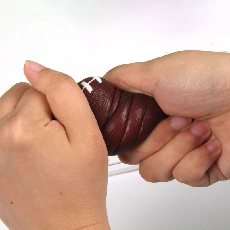 Anti Stress Rugby Ball Elastic Pressure Relief Brown Leather Texture Office Stress Emotional Venting Anti Anxiety Training Toy
Anti Stress Rugby Ball Elastic Pressure Relief Brown Leather Texture Office Stress Emotional Venting Anti Anxiety Training Toy
