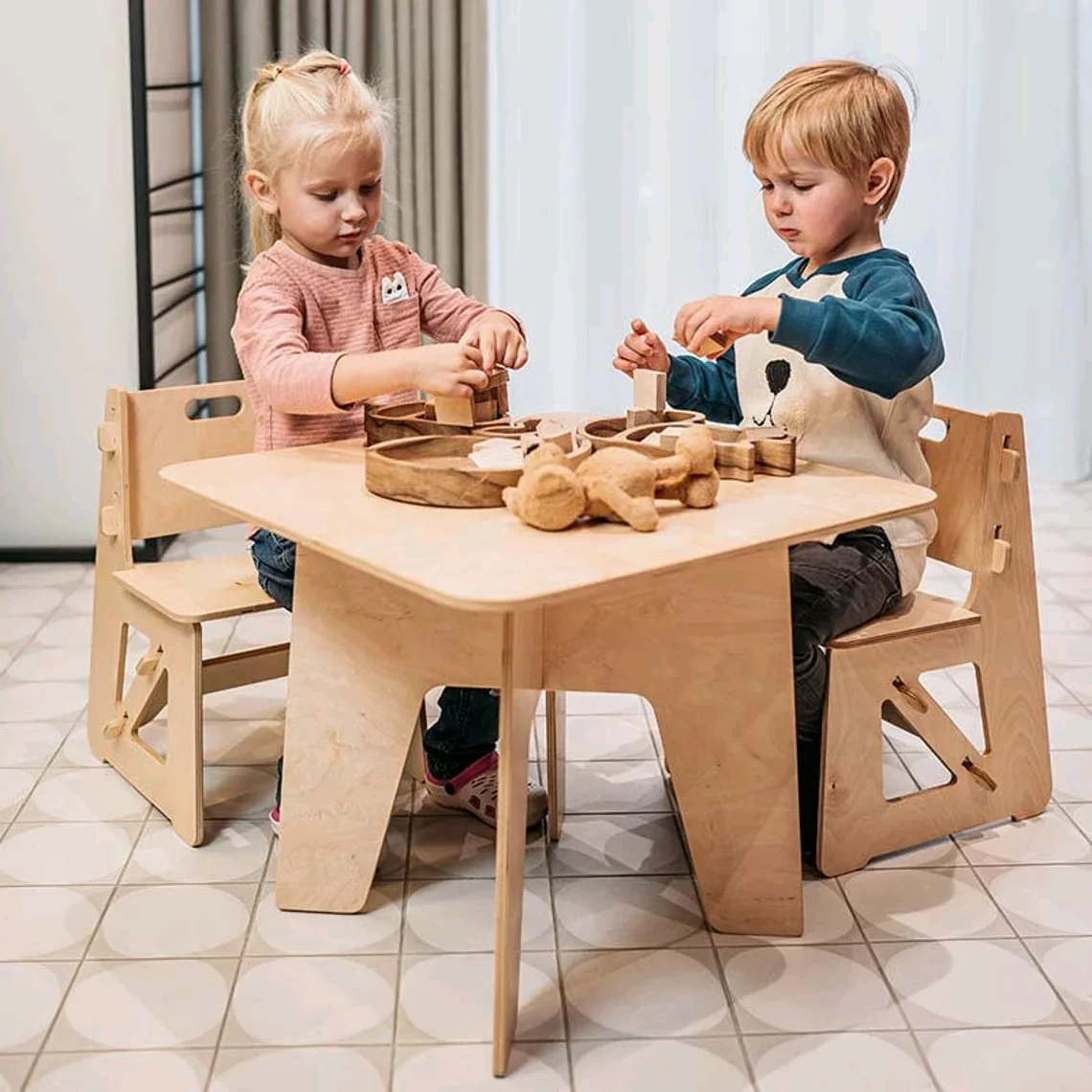 Montessori Table and Chair Set Plywood Study Desk & Wooden Toddler Activity Chair for Children for Bedroom UseChildren's desk Ch
Montessori Table and Chair Set Plywood Study Desk & Wooden Toddler Activity Chair for Children for Bedroom UseChildren's desk Ch