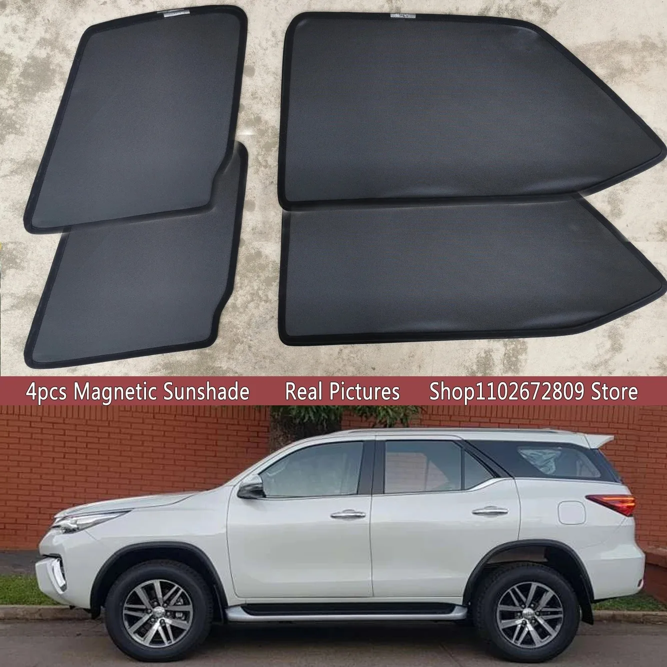 Magnetic Car Sunshade Shield Front Windshield Frame Curtain Sun Shades For Toyota Fortuner AN160 160 2016 - 2025 Accessories
Magnetic Car Sunshade Shield Front Windshield Frame Curtain Sun Shades For Toyota Fortuner AN160 160 2016 - 2025 Accessories