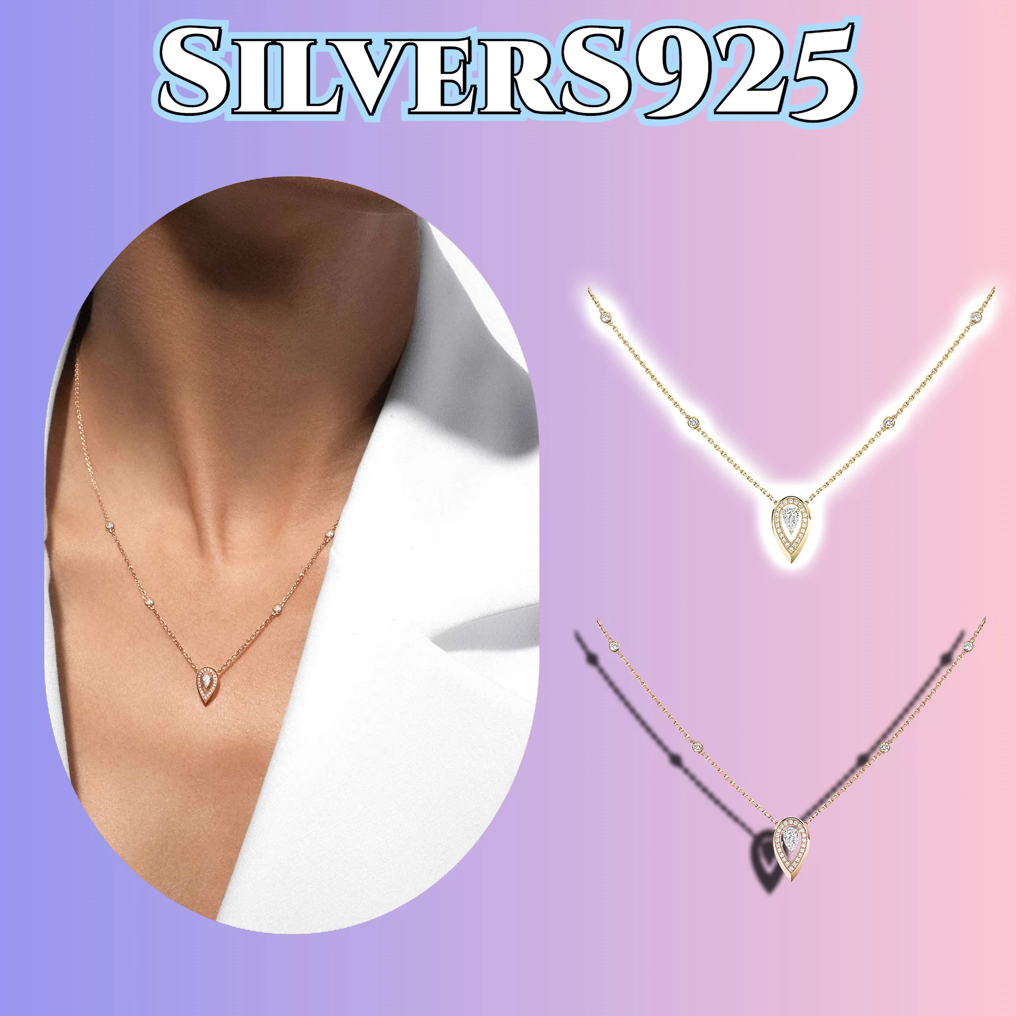 Ожерелье в форме груши из чистого серебра S925, женские украшения, giving your lover сияющее свечение, которая освежает кожу
Ожерелье в форме груши из чистого серебра S925, женские украшения, giving your lover сияющее свечение, которая освежает кожу