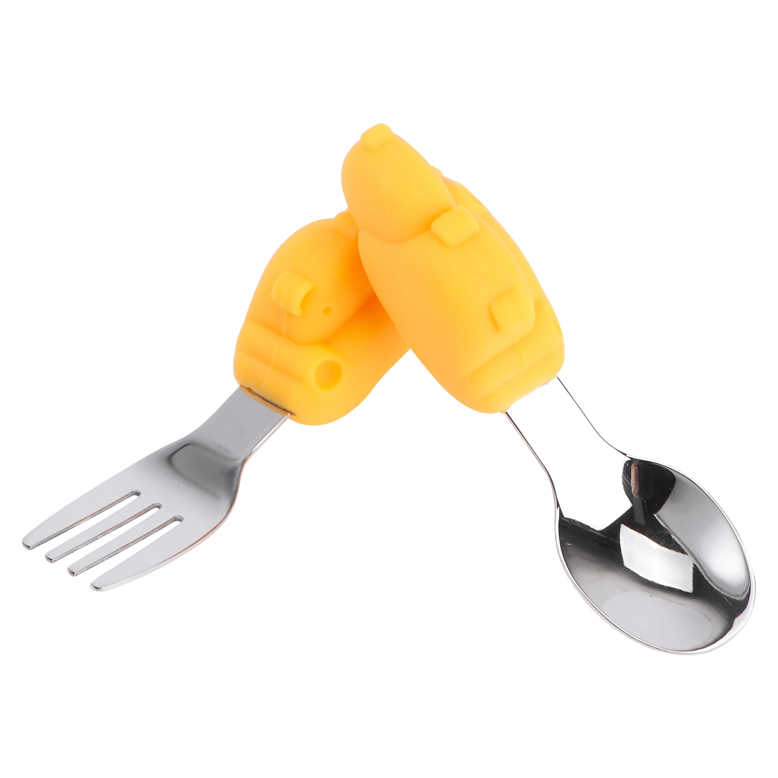 Silicone Spoons Forks Baby Feeding Tableware Learning Utensils Kids Stainless Steel Dinning Training Infant Food
Silicone Spoons Forks Baby Feeding Tableware Learning Utensils Kids Stainless Steel Dinning Training Infant Food